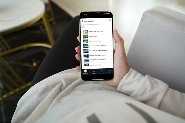 Guide mobile application Mon bassin d'Arcachon