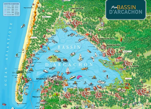 Mon bassin d'Arcachon plan